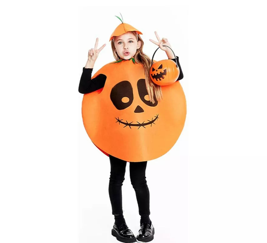 Translation missing: es.Disfraz de Calabaza circular con gorro para niños