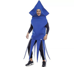 Disfraz de Calamar Azul Marino para adultos