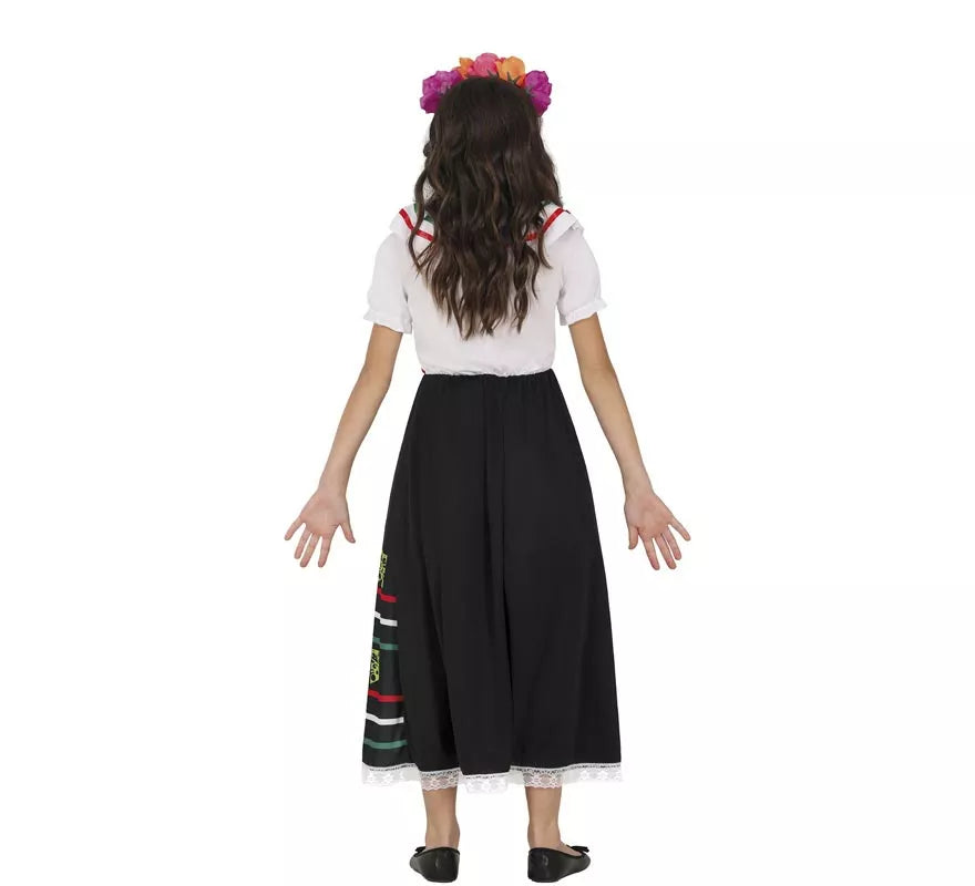 Disfraz de Calavera Catrina para niña