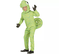 Disfraz de Camaleón verde moteado para hombre