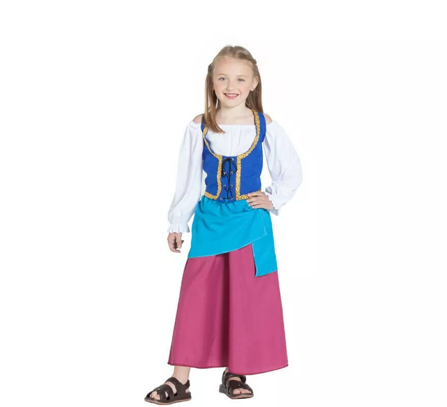 Translation missing: es.Disfraz de Campesina Medieval para niña