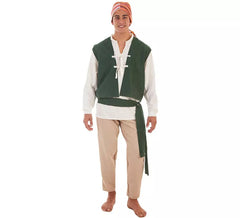 Disfraz de Campesino Carlos Medieval para hombre