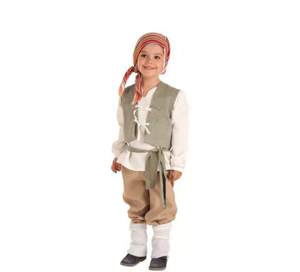 Disfraz de Campesino Medieval Carlos para niño