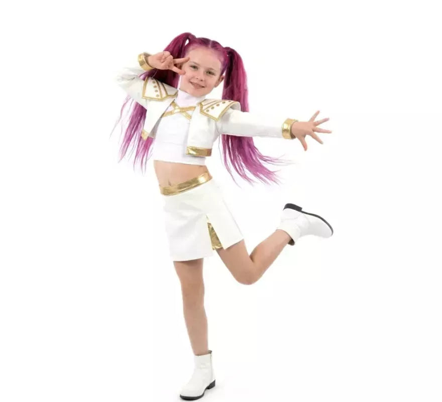 Translation missing: es.Disfraz de Cantante K-Pop blanca para niña