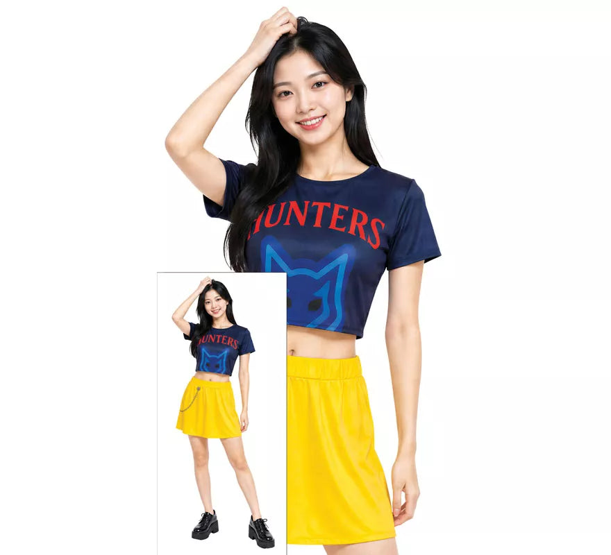 Disfraz de Cantante K-Pop Star Hunter Lite para mujer