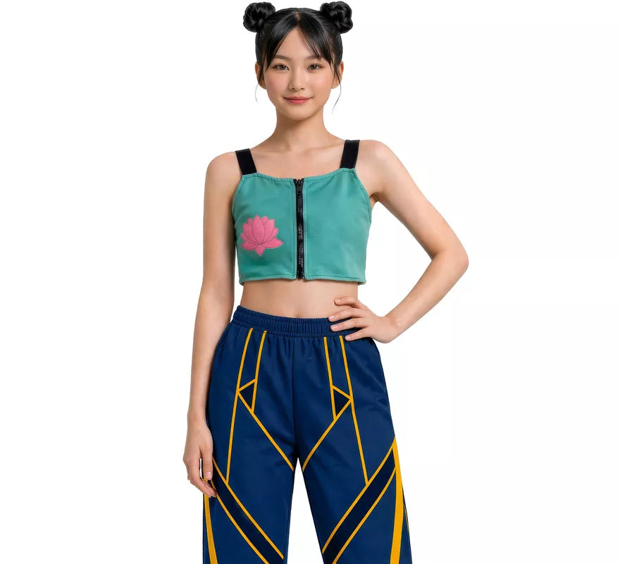 Disfraz de Cantante K-Pop Star Lotus Lite para mujer