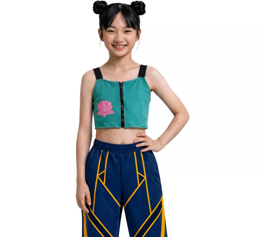 Translation missing: es.Disfraz de Cantante K-Pop Star Lotus Lite para niña