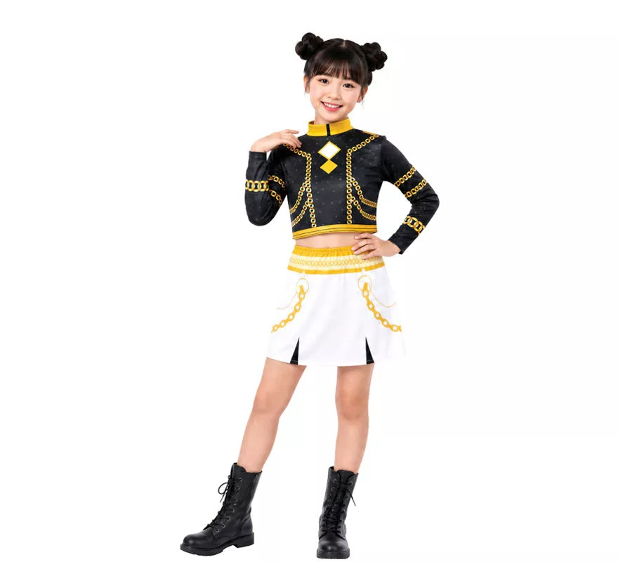 Translation missing: es.Disfraz de Cantante K-Pop Star Silver Lite para niña