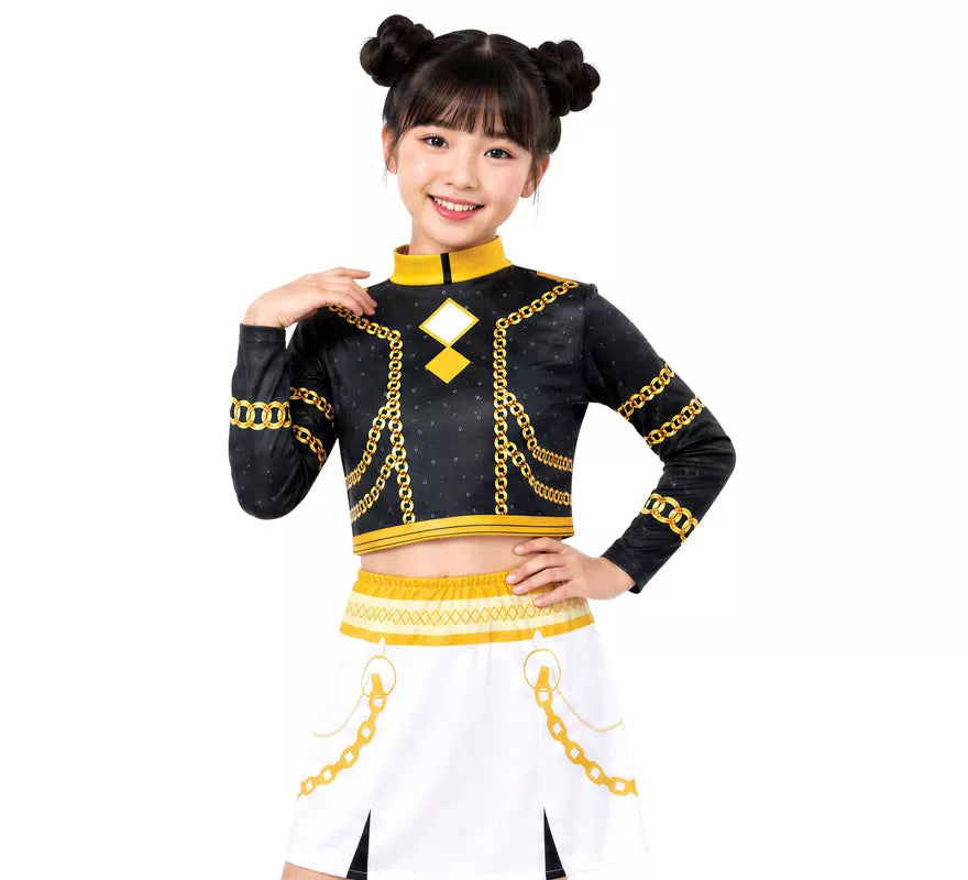 Disfraz de Cantante K-Pop Star Silver Lite para niña