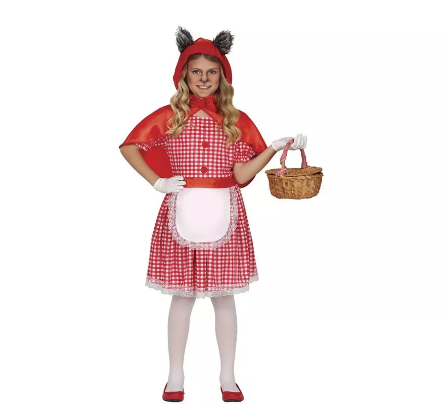 Translation missing: es.Disfraz de Caperucita Roja Lobo para niña