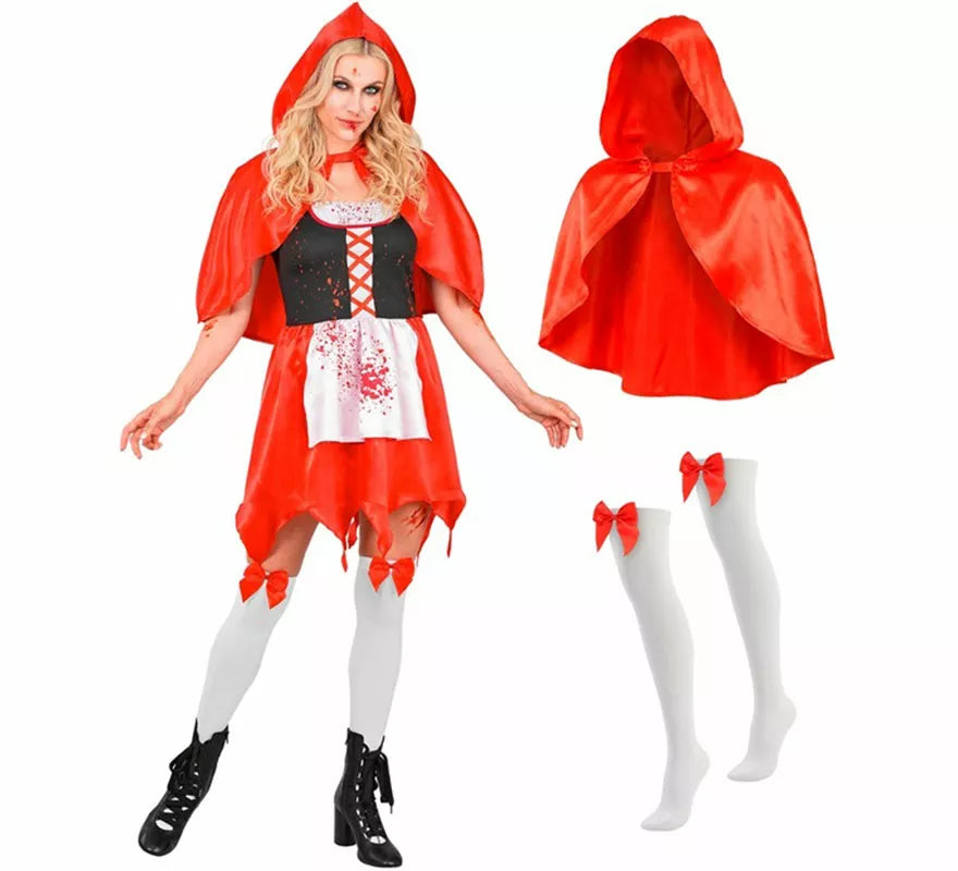 Disfraz de Caperucita Zombie para mujer
