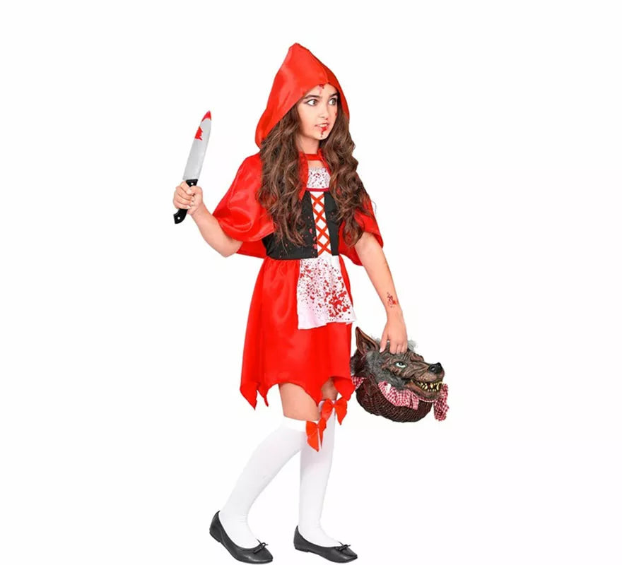 Disfraz de Caperucita Zombie para niña