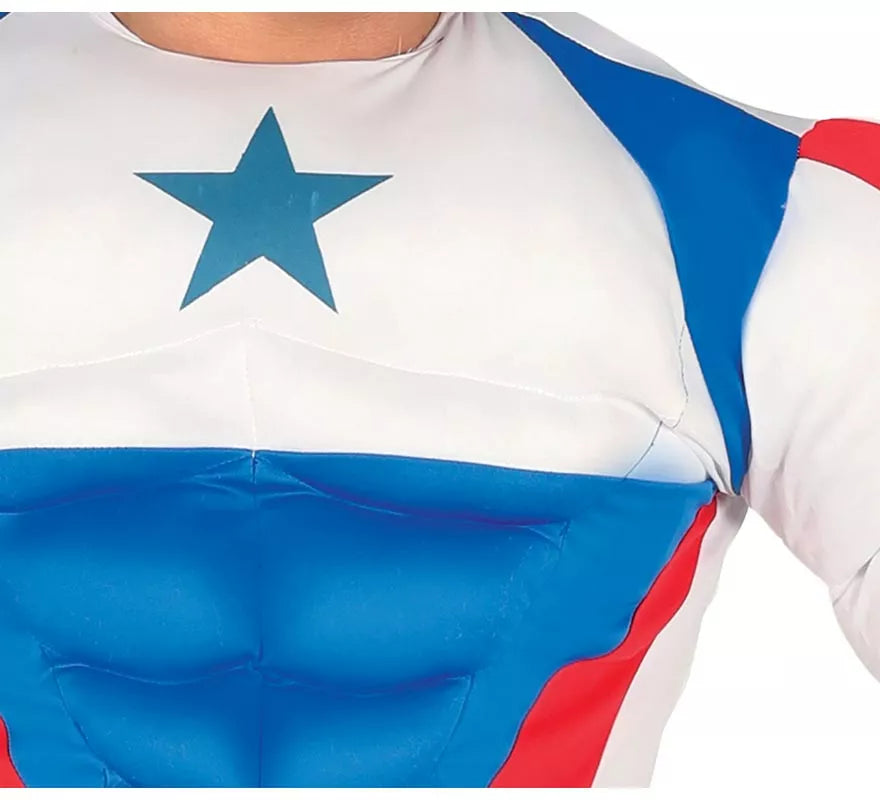 Translation missing: es.Disfraz de Capitán azul para hombre