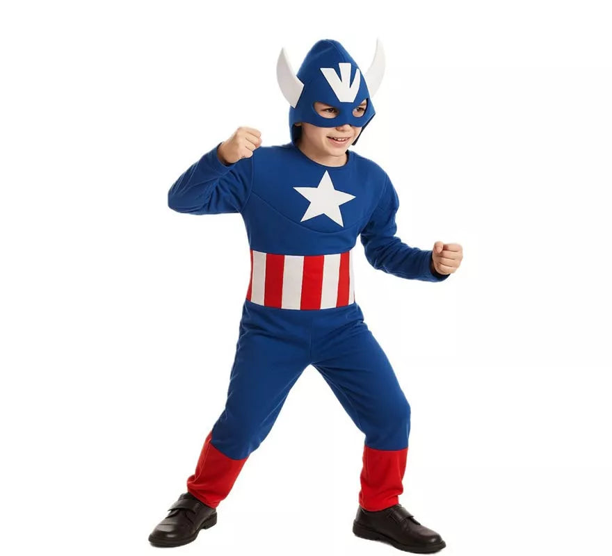 Translation missing: es.Disfraz de Capitán azul para niño