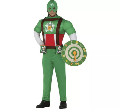 Disfraz de Capitán Cerveza Verde para hombre