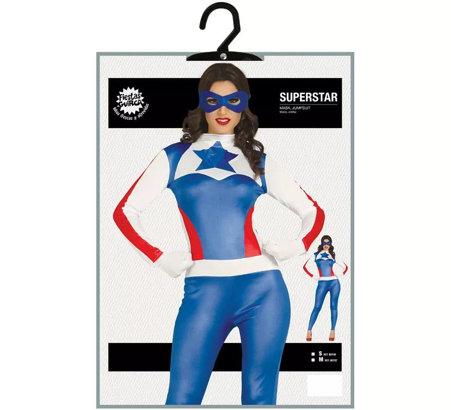 Translation missing: es.Disfraz de Capitana azul para Mujer