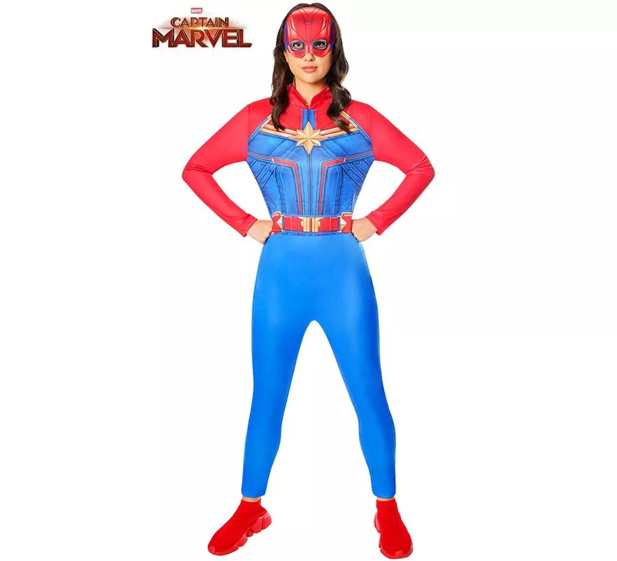 Translation missing: es.Disfraz de Capitana Marvel Clásico para mujer