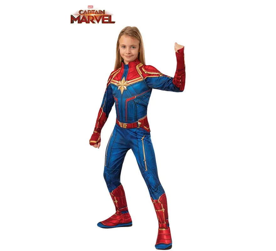 Translation missing: es.Disfraz de Capitana Marvel para niña