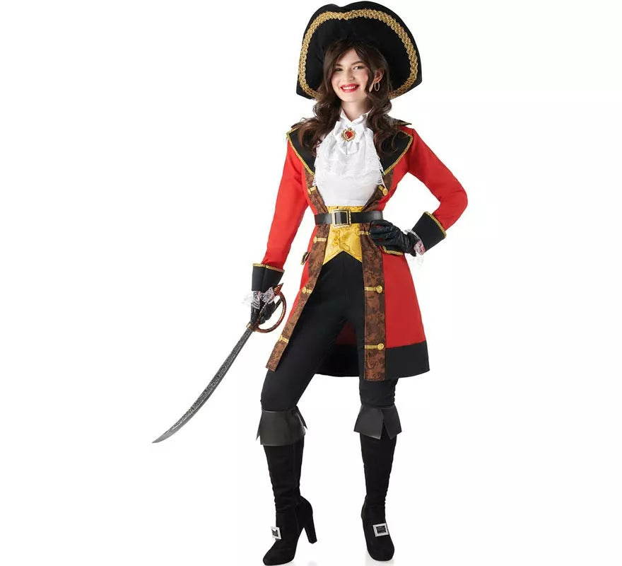 Translation missing: es.Disfraz de Capitana Pirata Hook para mujer