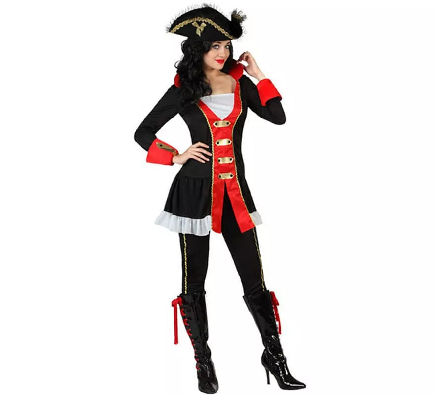 Translation missing: es.Disfraz de Capitana Pirata para mujer