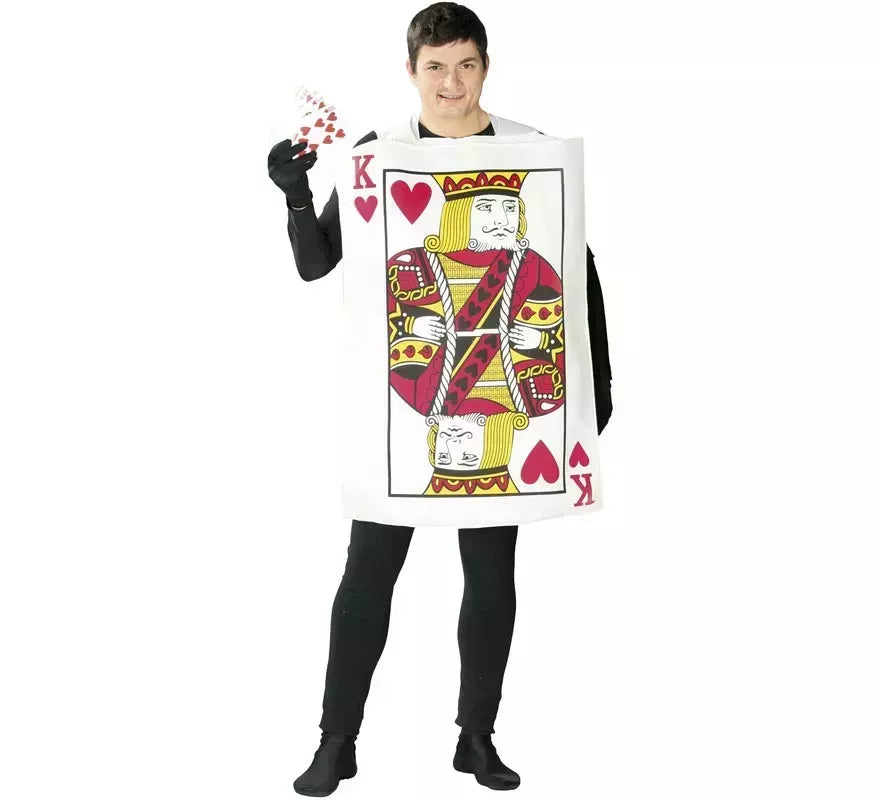 Translation missing: es.Disfraz de Carta de Rey de Corazones para adultos