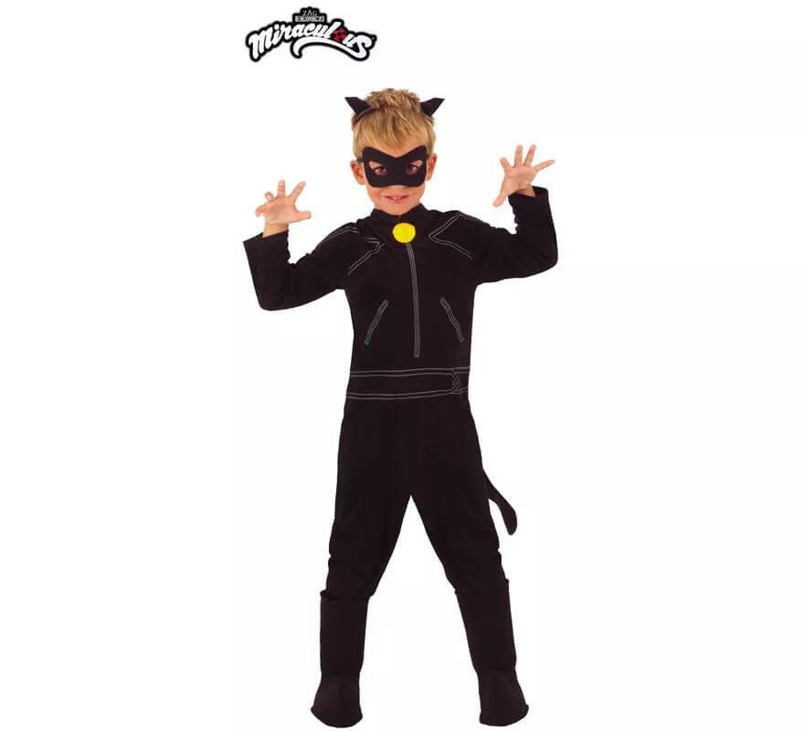 Translation missing: es.Disfraz de Cat Noir Clásico de Miraculous Ladybug para niño