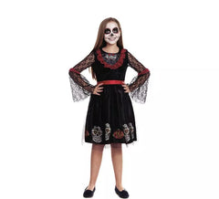 Disfraz de Catrina Calaveras para niña