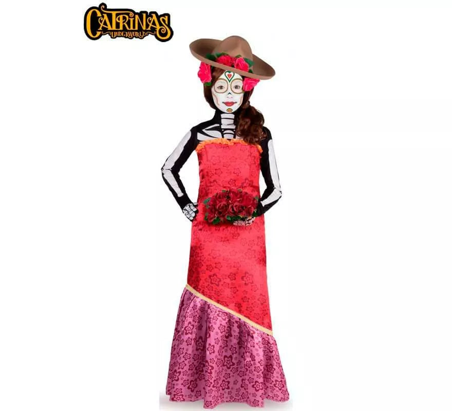 Translation missing: es.Disfraz de Catrina Cassandra para niña