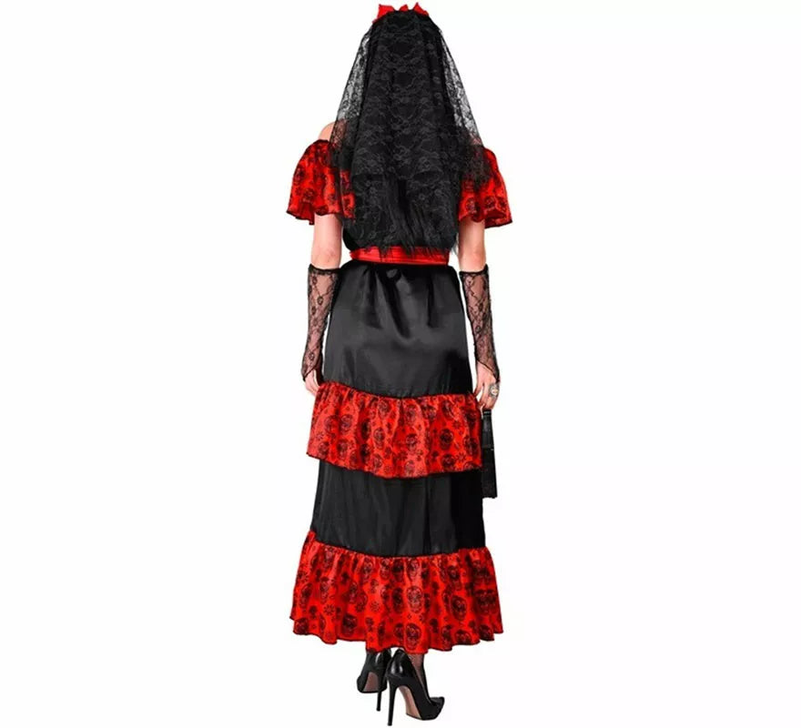 Disfraz de Catrina Día de Los Muertos para mujer