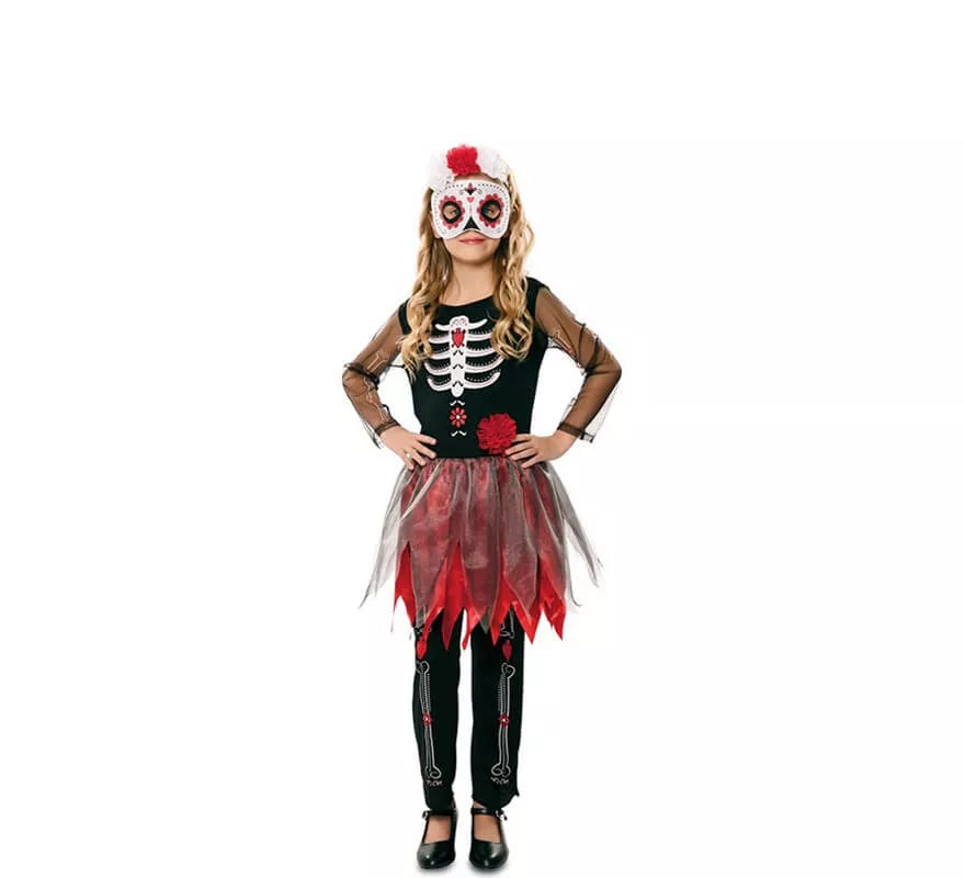 Translation missing: es.Disfraz de Catrina Esqueleto para niña