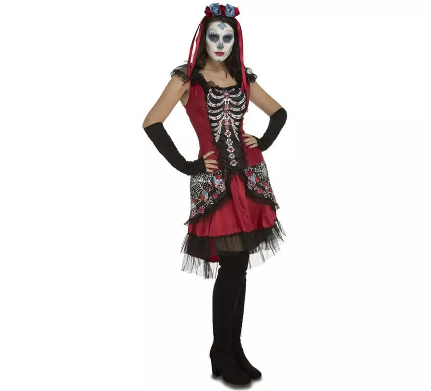 Translation missing: es.Disfraz de Catrina Roja para mujer