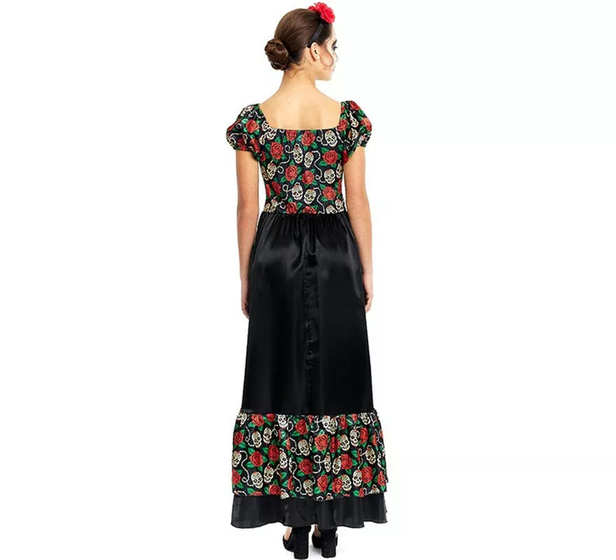 Translation missing: es.Disfraz de Catrina vestido largo negro para mujer