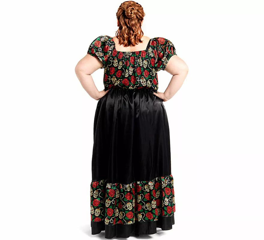 Translation missing: es.Disfraz de Catrina vestido largo negro para mujer