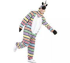 Disfraz de Cebra Multicolor para adultos