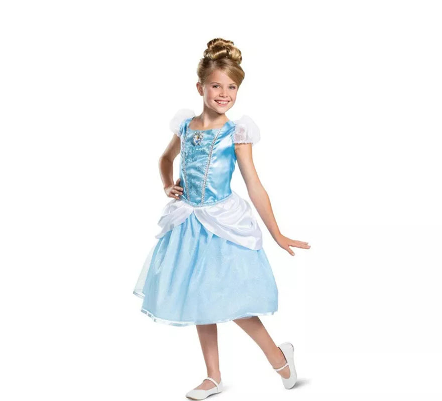 Translation missing: es.Disfraz de Cenicienta Disney Deluxe para niña