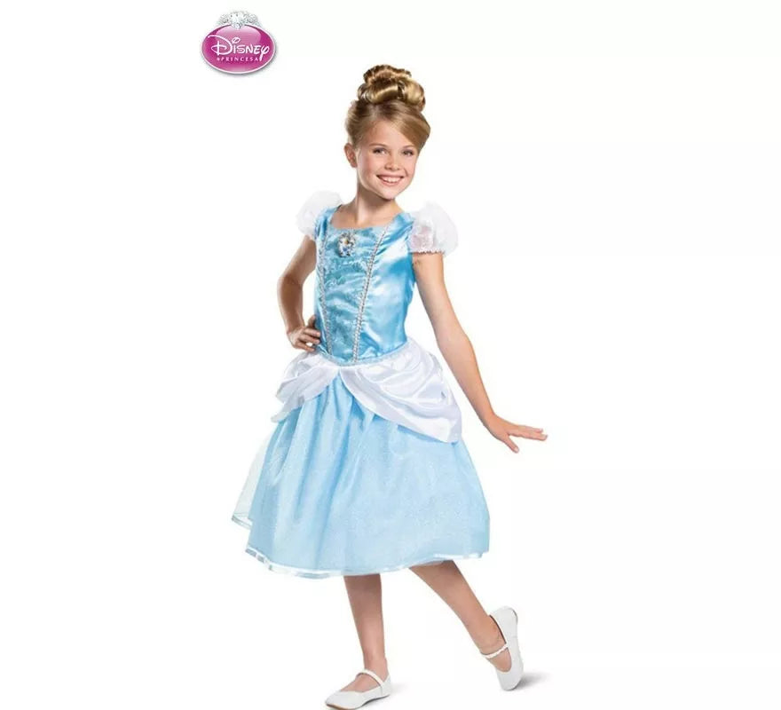 Translation missing: es.Disfraz de Cenicienta Disney Deluxe para niña