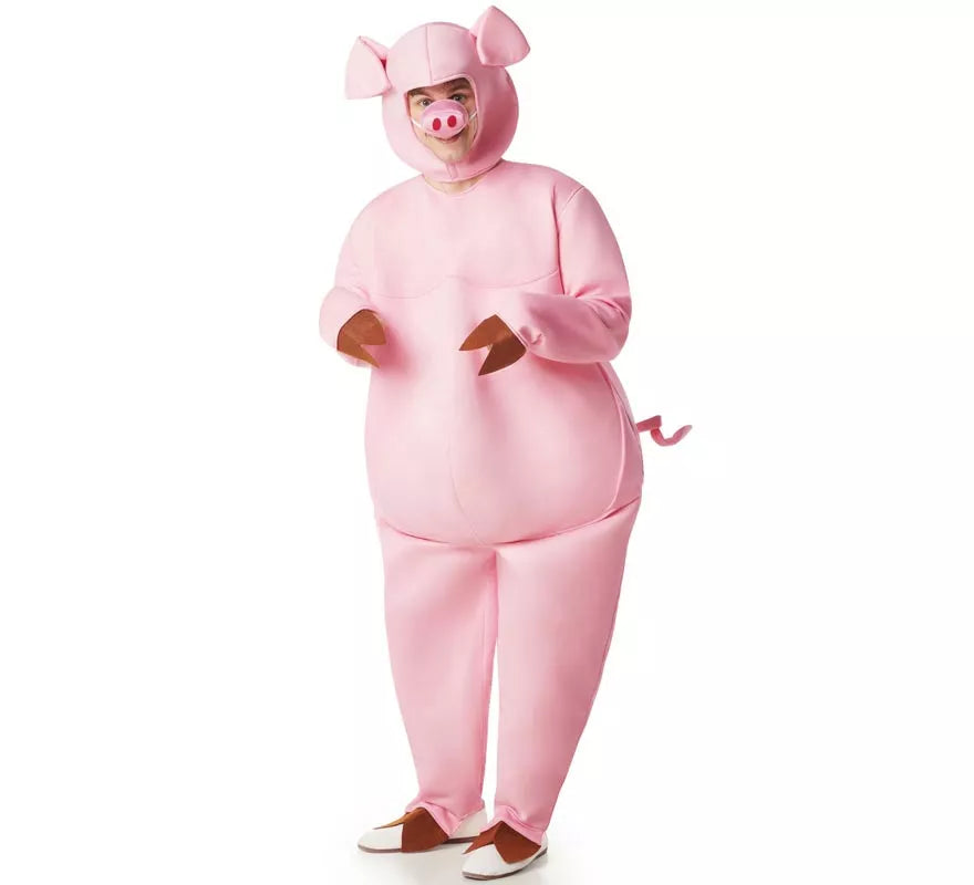 Translation missing: es.Disfraz de Cerdito Gordinflón para hombre