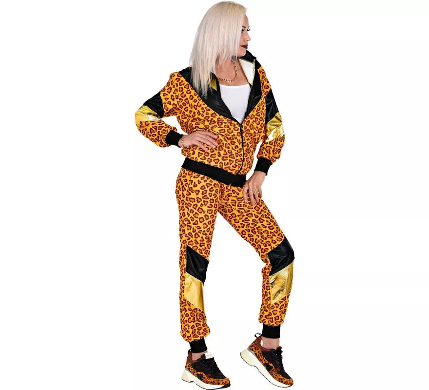 Translation missing: es.Disfraz de Chándal de Shop Leopardo Años 80 para mujer