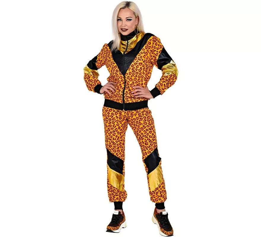 Translation missing: es.Disfraz de Chándal de Shop Leopardo Años 80 para mujer
