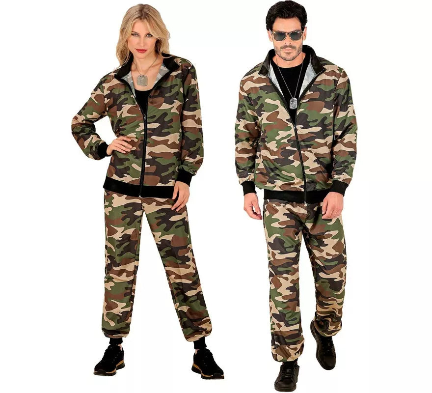 Translation missing: es.Disfraz de Chándal Party Fashion Camuflado para adulto