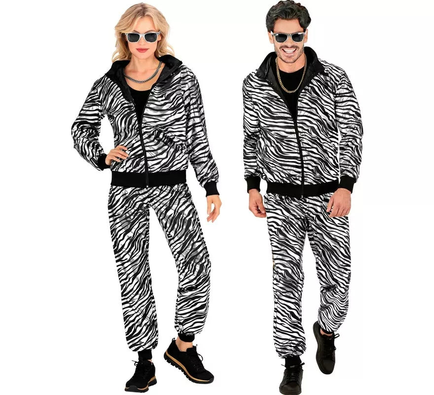 Translation missing: es.Disfraz de Chándal Party Fashion metálico plateado para adulto