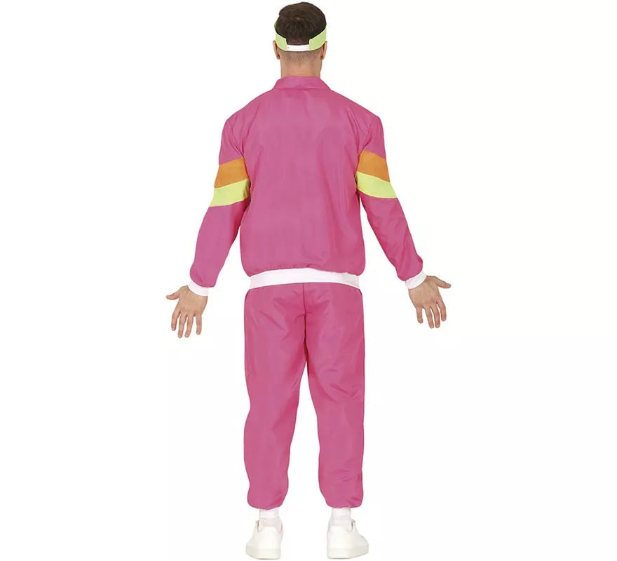 Translation missing: es.Disfraz de Chándal rosa y amarillo neón para hombre