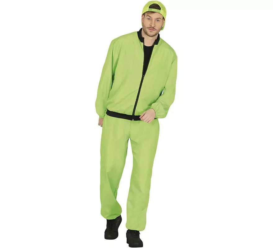 Translation missing: es.Disfraz de Chándal verde neón para hombre