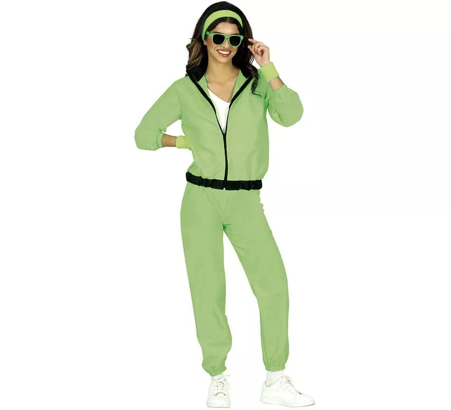 Translation missing: es.Disfraz de Chándal verde neón para mujer
