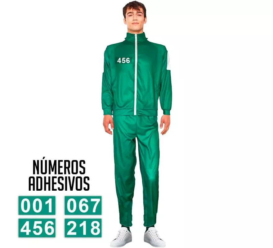 Translation missing: es.Disfraz de Chándal Verde personalizable para adultos