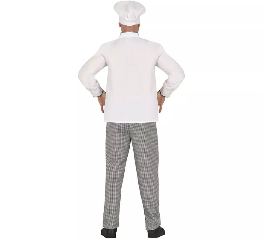Translation missing: es.Disfraz de Chef blanco clásico para hombre