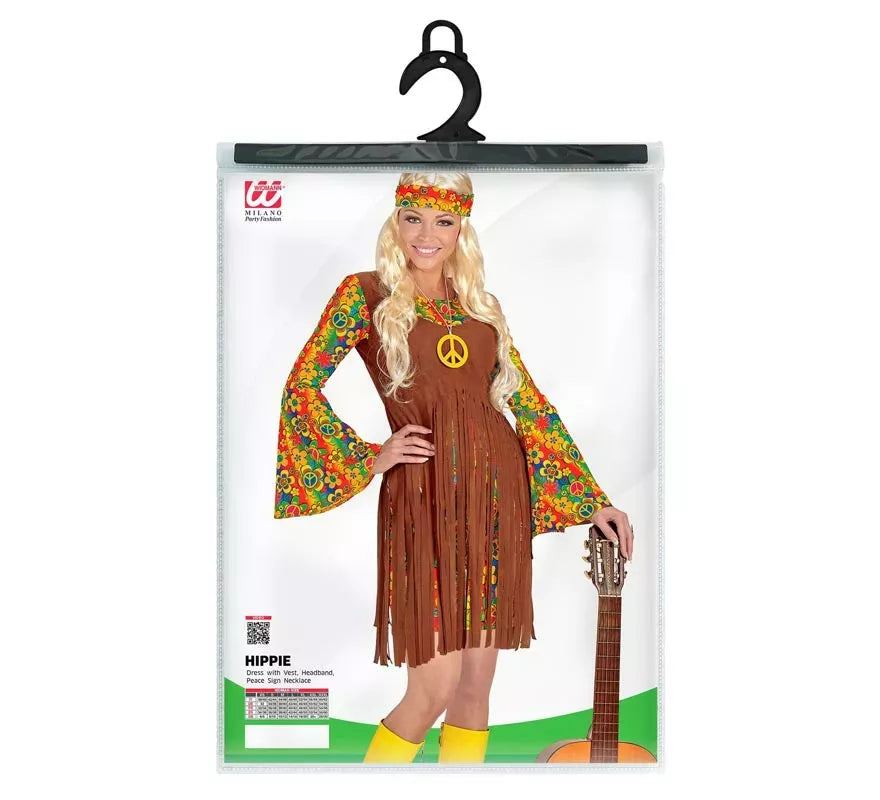 Translation missing: es.Disfraz de Chica Hippie flecos largos para mujer