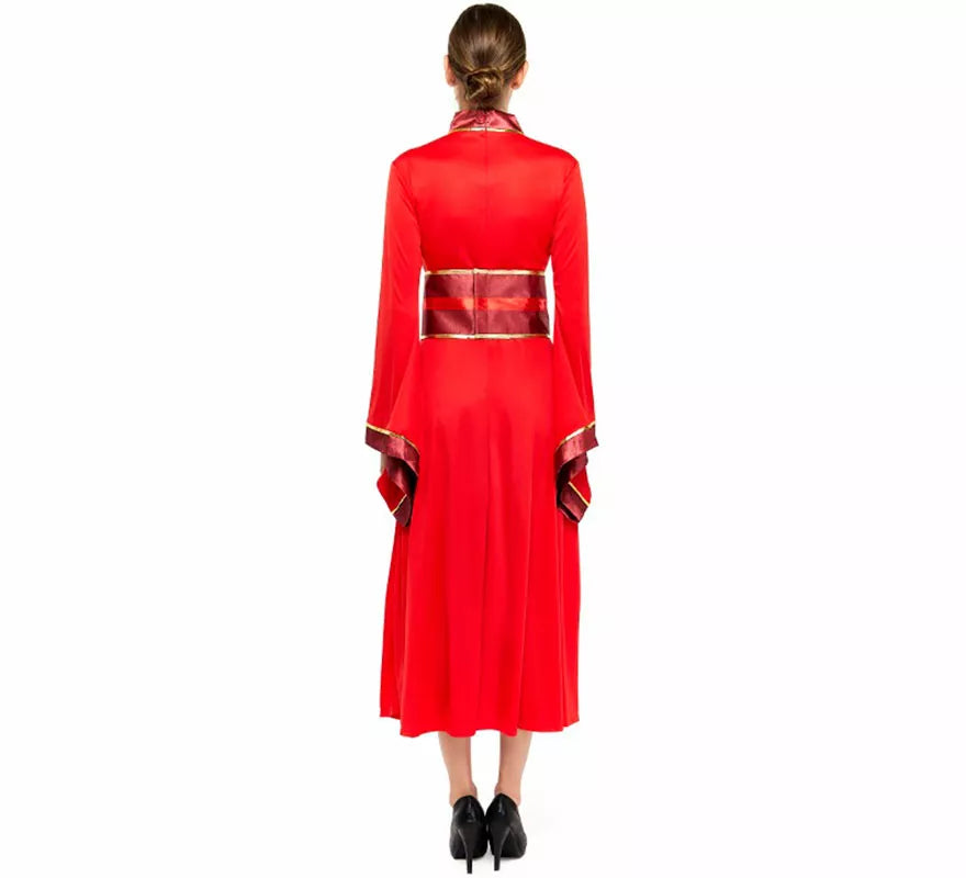 Translation missing: es.Disfraz de China Hanfu rojo para mujer