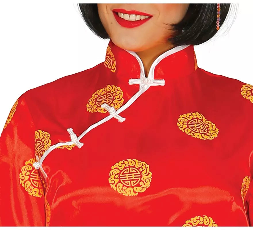 Translation missing: es.Disfraz de China rojo para mujer