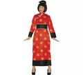 Disfraz de China rojo para mujer